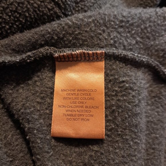 St. John's Bay Dark Green Fleece Zipper Jacket - Picture 9 of 9